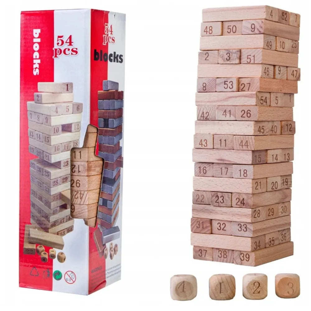 Jenga Blocks 54 Pièces