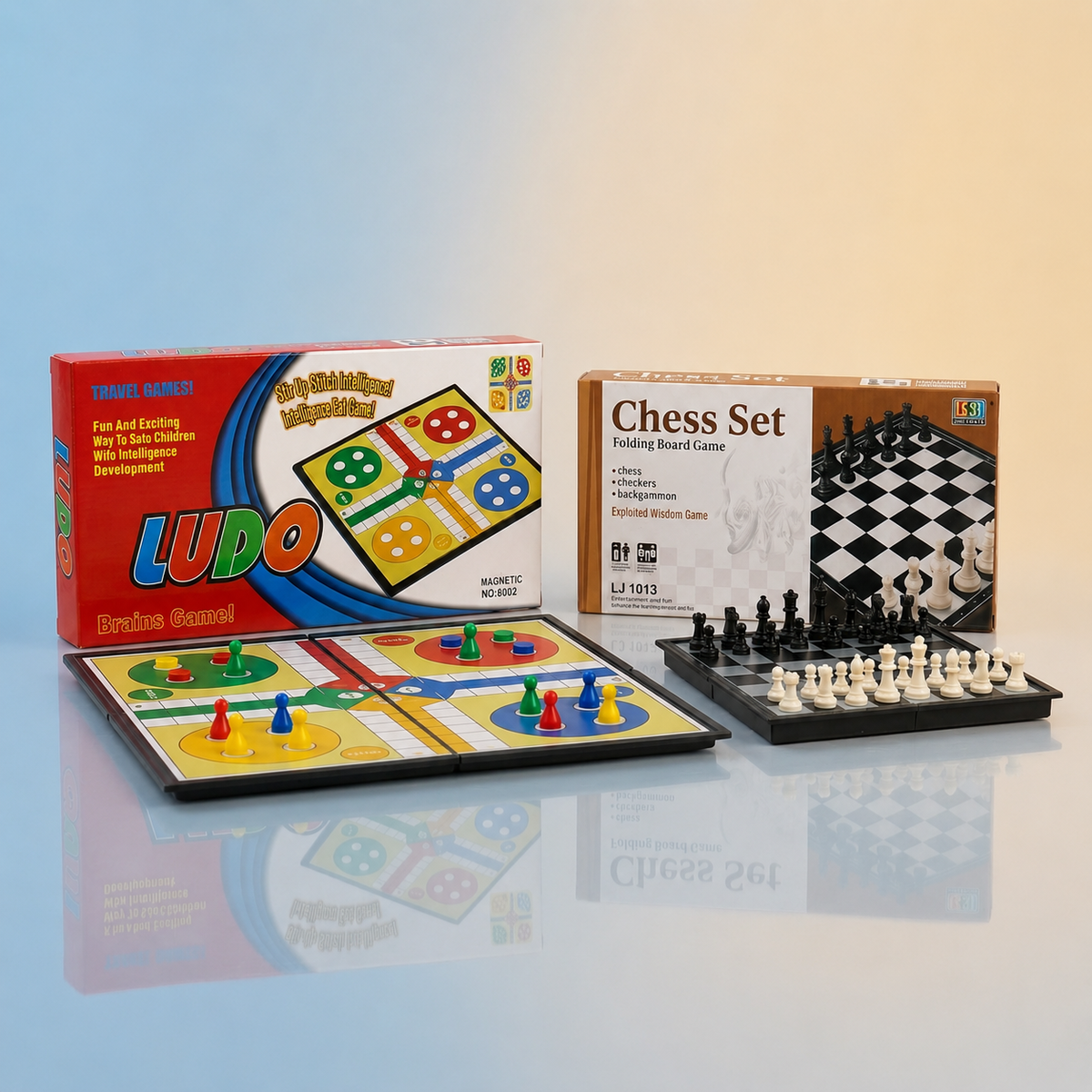 Ludo + Chess 3en1